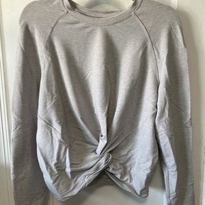 Lululemon Front Twist Pull Over Sweat Shirt - Gray - Size 6